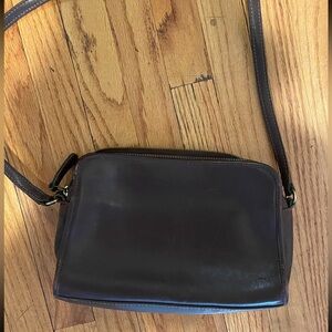 Vintage coach brown leather bag